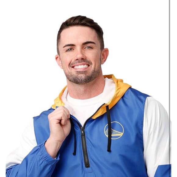 FOCO NBA Men’s Team Logo Warm-up Windbreaker Jacket Golden State Warriors L - Picture 2 of 6